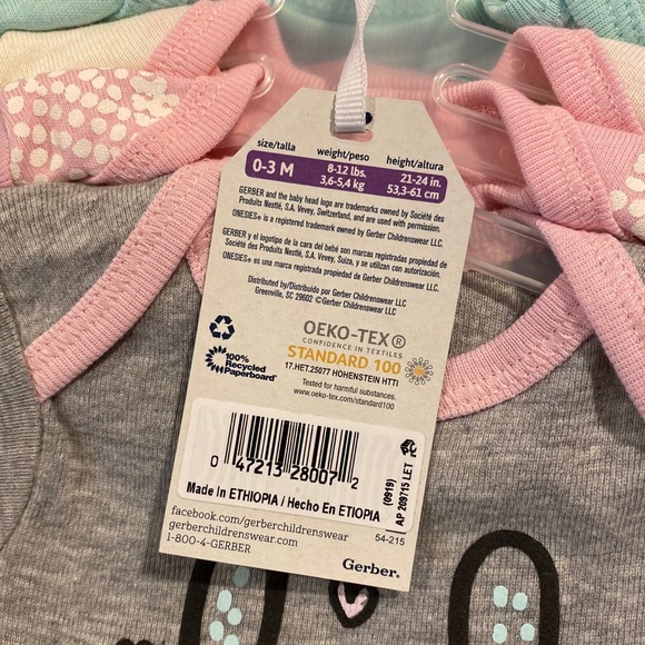 🔴 5 for $25 Bunny 5 Onesie Pack - Picture 8 of 8